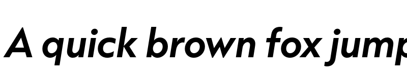 Preview of Capitana Semibold Italic font