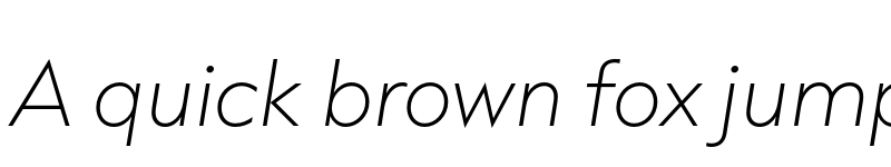 Preview of Capitana Thin Italic font