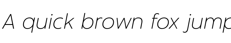 Preview of Captura Thin Italic Demo font