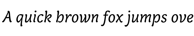 Preview of Capucine Basic Italic font