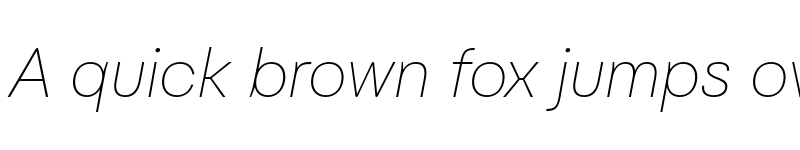 Preview of Carbona Test ExtraLight Slanted font