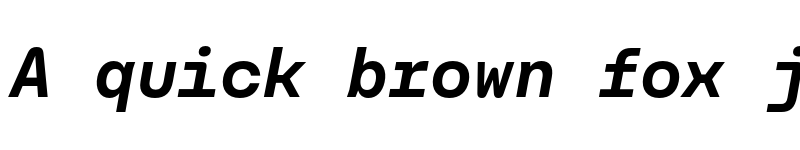 Preview of Carbona Test Mono Bold Slanted font