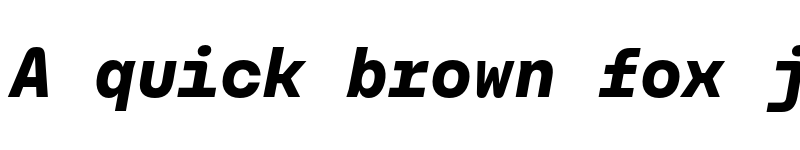 Preview of Carbona Test Mono ExtraBold Slanted font