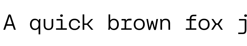 Preview of Carbona Test Mono Regular font