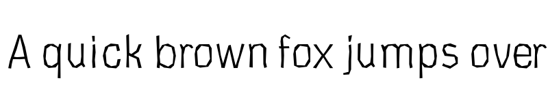 Preview of CardboardCat Light font