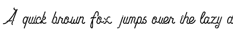 Preview of Carimba Script Rough Regular font