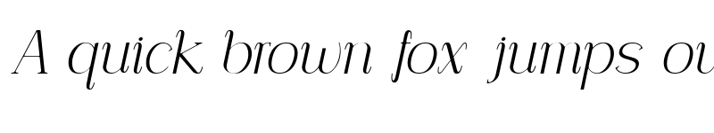 Preview of Carlgine Light Italic font