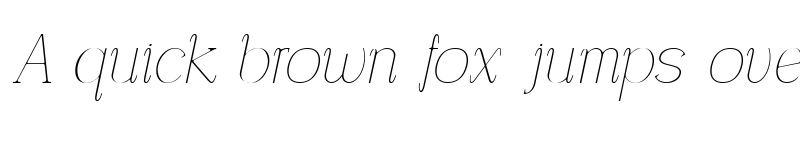 Preview of Carlgine Thin Italic font