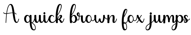 Preview of Carlina Regular font