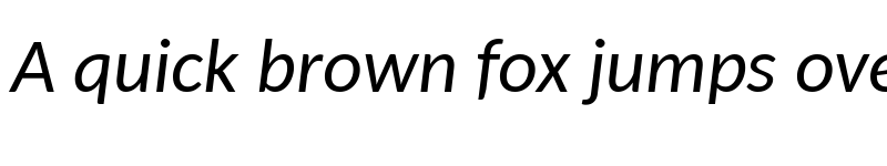 Preview of Carlito Italic font