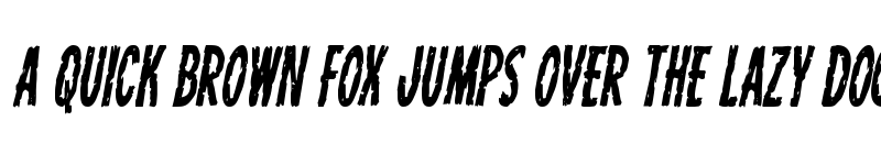 Preview of Carnival Corpse Condensed Italic Condensed Italic font