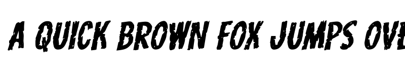 Preview of Carnival Corpse Expanded Rotalic Expanded Italic font