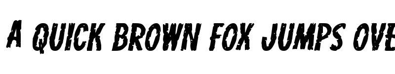 Preview of Carnival Corpse Staggered Expanded Italic Expanded Italic font