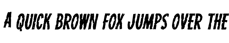 Preview of Carnival Corpse Staggered Italic Italic font