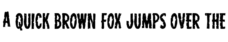 Preview of Carnival Corpse Staggered Regular font