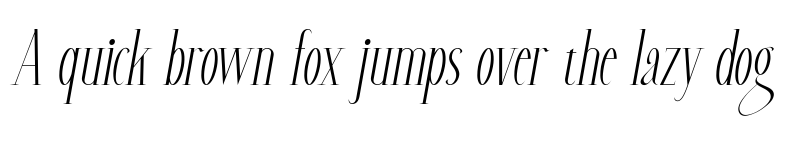 Preview of Caroline Stage Demo Italic font