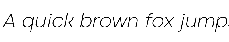 Preview of Caros ExtraLight Italic font