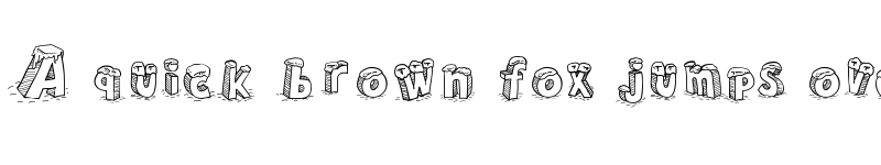 Preview of Cartoon Blocks Christmas SC Regular font