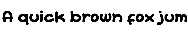 Preview of CARTOONIC Regular font