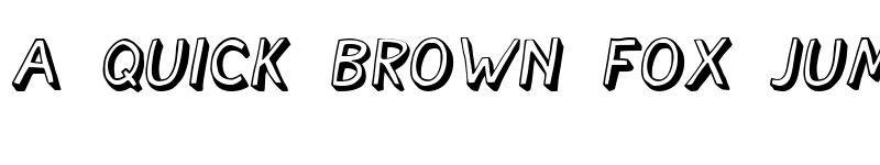 Preview of Cartoonish Italic font