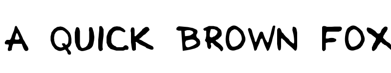 Preview of Cartoonist Simple Regular font