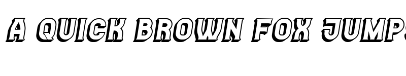 Preview of Casino 3D Italic font