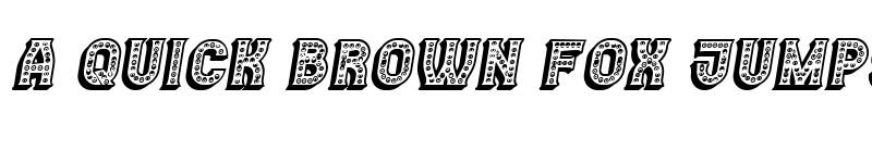 Preview of Casino 3D Marquee Italic font