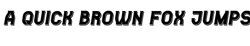 Preview of Casino Flat Shadow Italic font