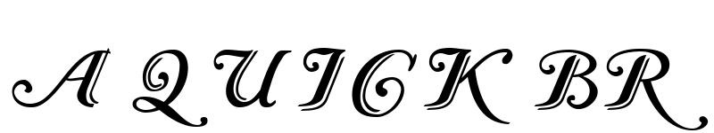 Preview of Caslon Calligraphic Initials Regular font