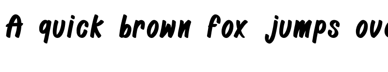 Preview of Casper Marker Regular font