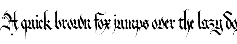 Preview of cassiodore-fraktura Regular font