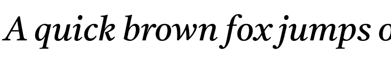 Preview of Castoro Italic font