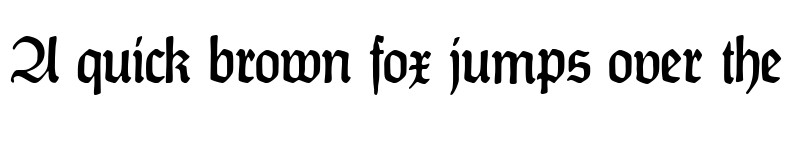 Preview of CAT FrankenDeutsch Regular font