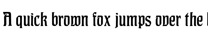 Preview of CAT Hohenzollern Regular font