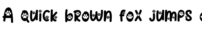 Preview of Cat Paw Regular font