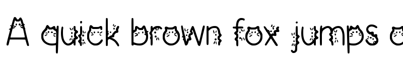 Preview of Cattie Regular font