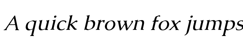 Preview of Caudex Italic font