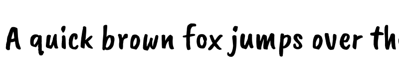 Preview of Caveat Brush Regular font