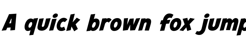 Preview of CCHeroSandwichPro ExtraBold Italic Italic font