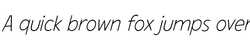 Preview of CCHeroSandwichPro Thin Italic Italic font