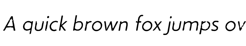 Preview of CCSingleBoundVintage Light Italic Italic font