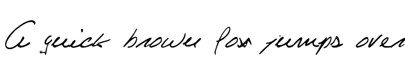 Preview of Celine Dion Handwriting Regular font