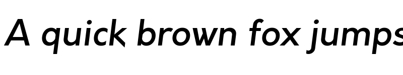 Preview of Cello Sans Medium Italic font