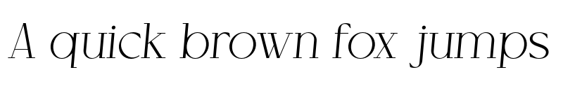 Preview of Cellofy Thin Italic font