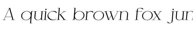 Preview of Cellofy Thin Semi Expanded Italic font