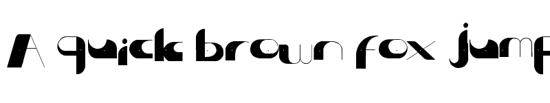 Preview of Center of Gravity Regular font