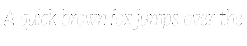 Preview of Cerulya CF Thin Italic font