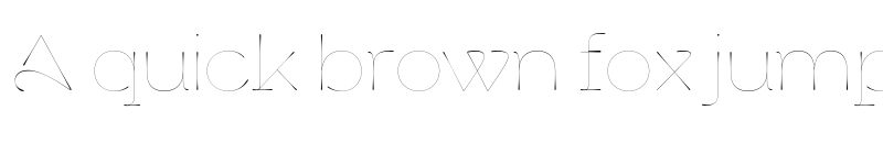 Preview of Cerulya CF Thin font