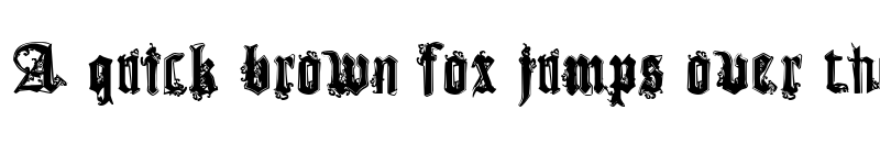 Preview of CF Gothika Regular font