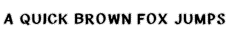 Preview of CF National Stitches Regular font